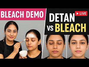 🔴Today live 👉 Bleach Demo & Student Practice | Detan vs Bleach Difference | Live Beautician Class