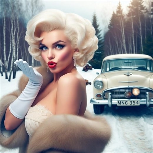 15K views · 646 reactions | Vidéo of Marilyn Monroe blows a kiss in a snowy landscape! Generated by artificial intelligence 烙 (created by @sofiametaxas ) (Please note that’s not a real photo of Marilyn) | Sofia Metaxas Art | Facebook