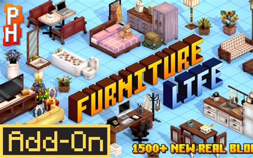 [Add-On汉化]家具生活-市场包汉化版免费下载--Minecraft Marketplace Furniture Life Add-On