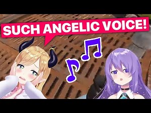 Choco Encounters Moona's Angelic Voice (Yuzuki Choco & Moona Hoshinova / Hololive) [Eng Subs]