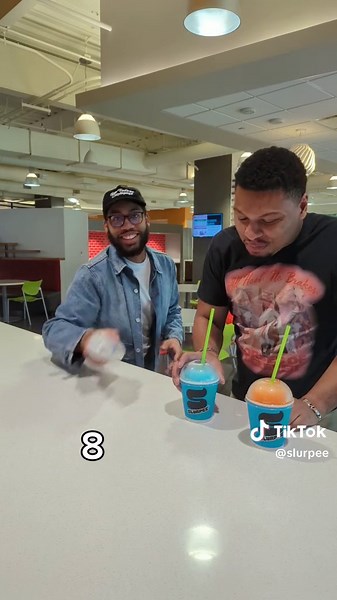 the water bottle was a paid actor #waterbottleflipchallenge #slurpee
