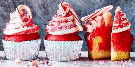 Our Candy Cane Cupcakes Have Mesmerizing Sweet Swirls