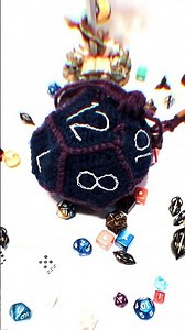 D12 Dice Bag & Shoulder Bag Crochet Pattern