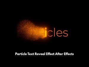 Particle Text Revealing Effect | After Effects Tutorial | CC Particle System II