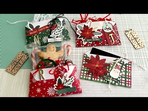 6x6 PAPER | Xmas Treat Pocket Pouch or Gift Card Holder | Packaging Idea | EASY TUTORIAL