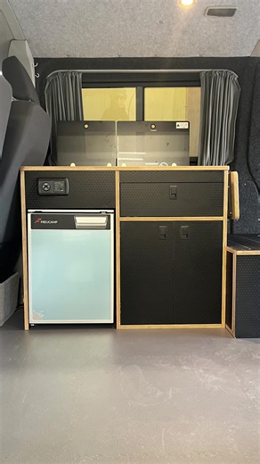 What’s better than our bench bed setup, a kitchen pod with a bench bed….big comfy seat, full width bed, fridge, cooker and sink. As with all our install’s, it’s got a gas locker with dropout vent. This van got a bench bed from us in 2022, now it’s back in for a kitchen pod to get SQI ready for the summer season. #vanconversion #transportert6 #vanlifeireland #transportert5 #vwcamper #vanlifeireland | SL Automotive