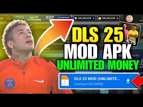 DLS 25 MOD APK | Unlimited Coins, MOD Menu, All Players Unlocked | Dream League Soccer 2025