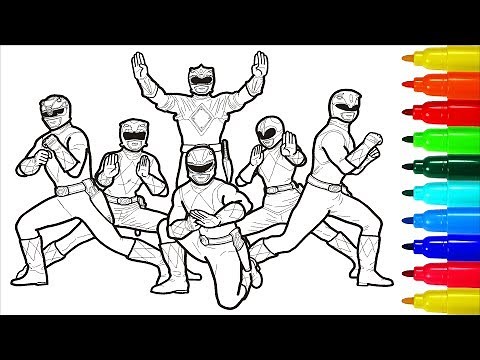 Mighty Morphin Power Rangers Coloring Pages | Colouring Pages for Kids