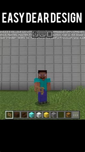 EASY DEAR DESIGN FOR MINECRAFT #minecraft #chilldepie