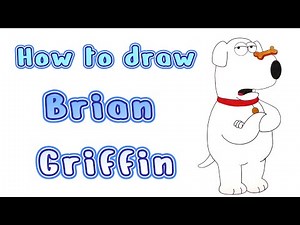 Brian Griffin - How to Draw Easily with Markers. Family Guy Drawing