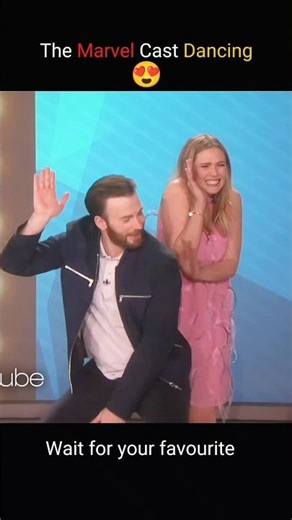 Marvel Cast Dancing😍 #marvel #shorts