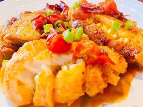 Costco Cod鳕鱼: Delicious and juicy in 8 minutes (using Costco Garlic salt, Paprika, Chicken Stock)