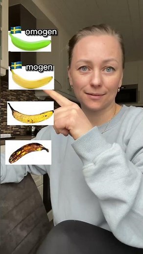 Omogen, mogen, övermogen och rutten 🍌 #learnswedish #language #swedishforbeginners #swedish #sfi