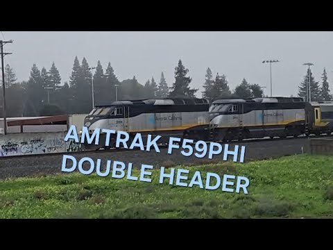 AMTRAK F59PHI DOUBLE HEADER!?? (ULTRA RARE CAPTURE)
