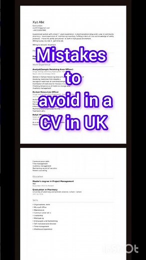HOW TO MAKE A PERFECT RESUME FOR JOB IN UK 🇬🇧 | Top 4 mistakes in CV in UK #elupalu #lilcocomelon