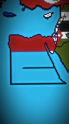 Small Scale Egypt #minecraft #egypt #pyramid #history #africa #map #flag #geography #shorts