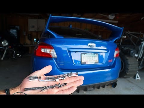 How to Remove Car Emblems Safely! Subaru WRX STi