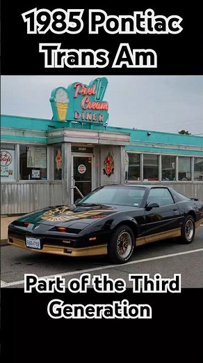 1985 Pontiac Trans Am Coupe Third Generation -A Performance Legend