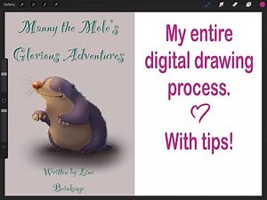 PROCREATE TIPS - My entire digital drawing process with tips along the way :D