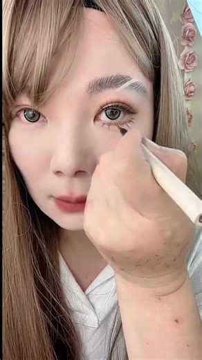 用极细眼线液笔画下睫毛、自然好看又时尚！#下睫毛画法 #新手化妆教程 #手残党画眼线 #妆教 #美妆
