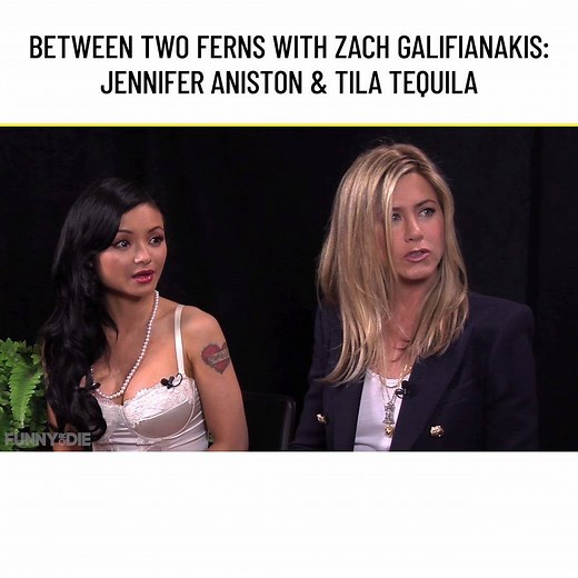 5.5M views · 36K reactions | Zach sits down with Tila Tequila who may become his new best friend and also welcomes another guest on the show who some people may recognize (Jennifer Aniston). | Funny Or Die | Facebook