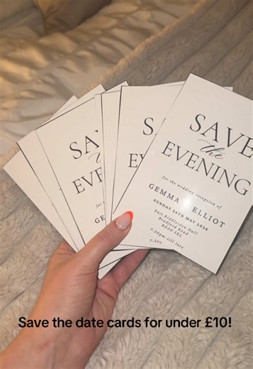 Save the date cards for less than £10! Sharing this super cheap and easy hack for making your own cards. Free prints app has been amazing for making our stationary! #bridetobe2026 #wedding2026 #weddinghack #savethedatecards #weddingstationary