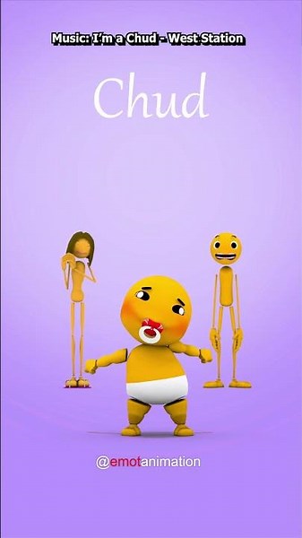 Mom and Dad hear Baby Emot play I'm a Chud!!! 😊😁😭 #emot #memeanimation