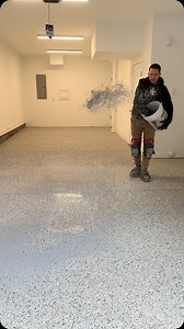 208 reactions | It’s a magical process #vvepoxysolutions #charlotte #epoxyresin #garage #floorinstallation #monroe #nc #sc #epoxy #patio #flakes #flooringideas #newconstruction | V&V Epoxy Solution | Facebook