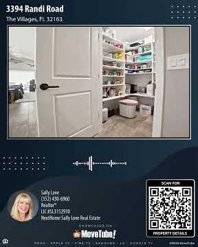3394 Randi Road, The Villages, FL 32163 | 3 Bedroom Townhome For Sale