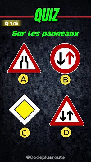 51K views · 1.8K reactions | Quiz sur le Code de la Route  Apprends le Code de la Route en toute simplicité avec @codeplusroute2 ! ✨ Des astuces, des quiz et des conseils pour réussir ton examen ✅ Abonne-toi et ⛄️ | Bonneconduite | Facebook