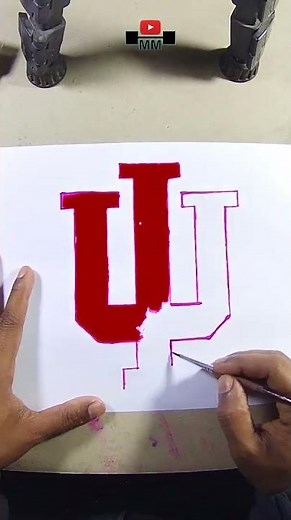 How to draw the Indiana University logo #shorts