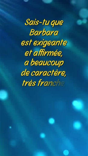 ✨ Barbara : signification et origine 💖 #shorts #sign #prénom #fille #barbara #caractère #saint