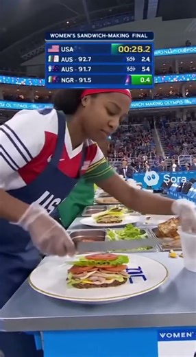 🥪 Women’s Sandwich-Making Olympics | Sora AI Broadcast 🎥