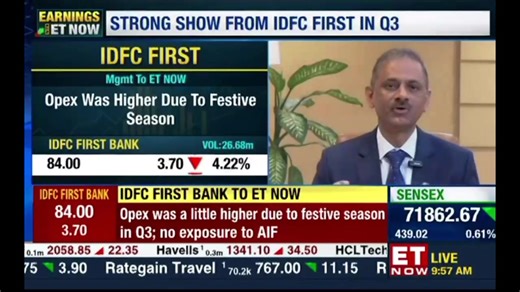 1.2M views · 10K reactions | In a recent conversation with ET Now, Mr. V. Vaidyanathan gave insights about the bank's milestones, strategic vision, and the principles guiding its success. "Our deposit strategy has paid perfectly well, the culture is right, and our loan book has been impeccable for the last five years, reflecting strong and stable performance," he added. #IDFCFIRSTBank #AlwaysYouFirst | IDFC FIRST Bank | Facebook