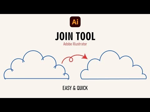 How to use the Join Tool in Adobe Illustrator | Join two Points or Paths | Illustrator Tutorial