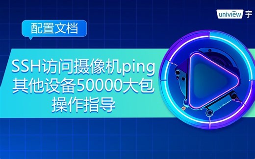 SSH访问摄像机ping其他设备50000大包操作指导