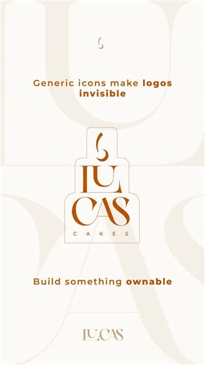 Graphstorm | Branding & Logo Design | Generic icons in logo design? Design something ownable instead 🌟 We turned a generic cake symbol into an ownable mark that reads clearly... | Instagram