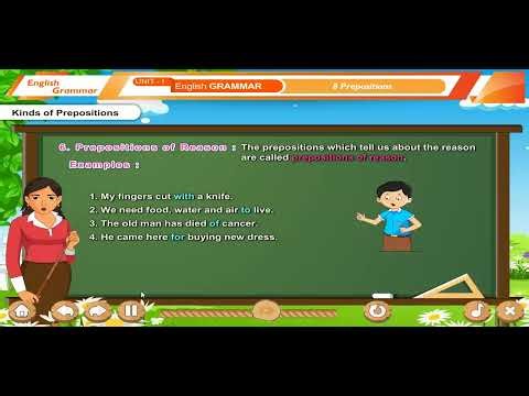Ch 08 | Prepositions | Grammar | Class 07 | For children