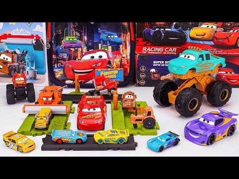 Disney Pixar Cars Unboxing Review | Lightning McQueen | Mattel Disney Pixar Cars Glow Racers Playset