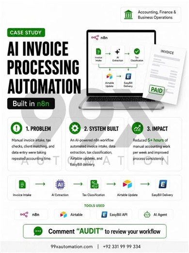 Invoice automation with ai agent and easy bill #aiautomation #businessautomation