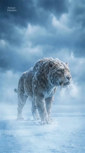 Smilodon Attack in Real Life (12K) | Ice Age Saber-Toothed Predator Roar & Ambush