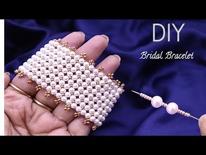 Beaded Bracelet: Make a Stylish Pearl Cuff Bracelet for your Wedding Day