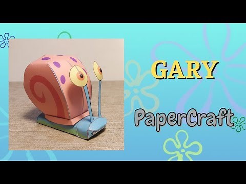036 - Gary from SpongeBob SquarePants Papercraft 🙂
