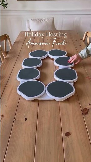 Lazy Susan Turntable for Long and Oblong Round Tables - Extendable Turntable for Dining Tables