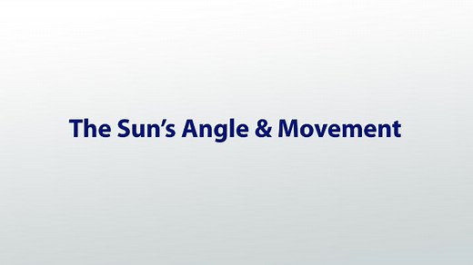 The Sun's Angle & Movement