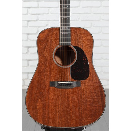 Custom Shop D-18 Flame Mahogany Acoustic Guitar - Natural
