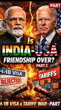 India-USA Friendship Over? H-1B Visa & Tariff War Explained (Part 2) #3danimation #3dvisualization