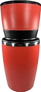 Portable Coffee Maker for Travel - Make your pour-over on the go or camping (includes Burr Grinder) - All in One Coffee Brewing