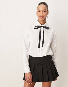 Sister Jane ocean star embroidered blouse in pearl ivory | ASOS