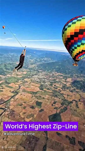 World’s Highest Zip-Line… This Was Absolutely INSANE! 🤯 | Adrenaline Like Never Before